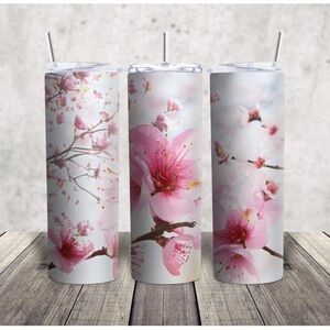 Hand Crafted Cherry Blossom Tumbler